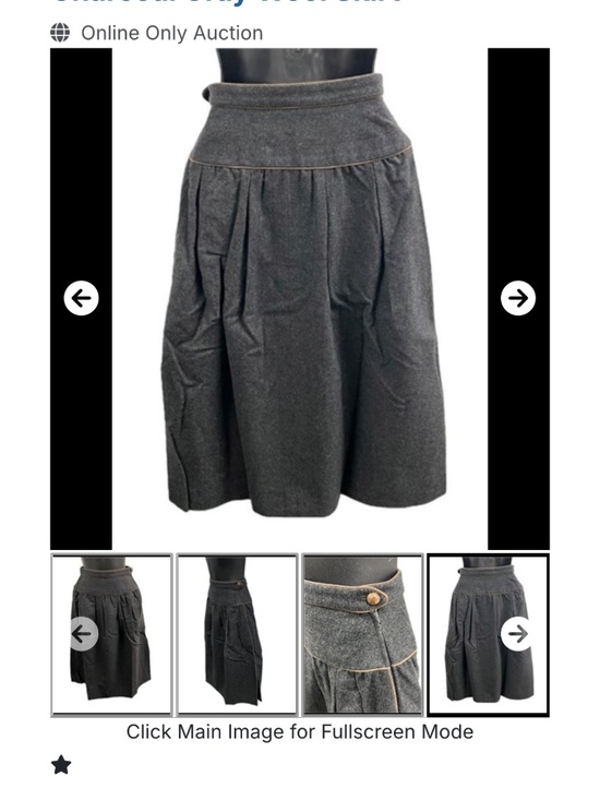 Vintage Saint Laurent wool skirt - Picture 4 of 6